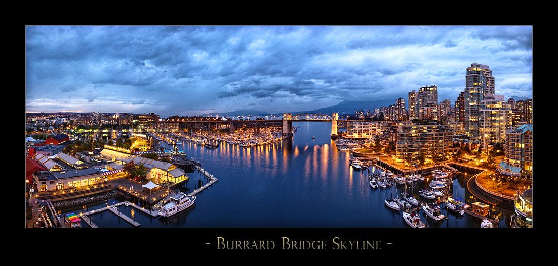 Burrard Bridge Skyline - 7862