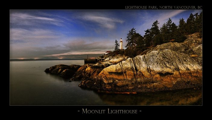 Moonlit Lighthouse - 3480
