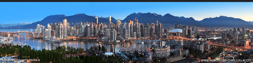 PA016-Vibrant-Vancouver-Skyline-False-Creek-BC-Canada-Downtown-City-Panoramic-Panorama-Chris-Collacott-avision.ca